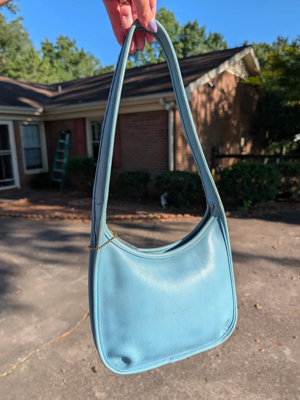 Rare Coach Ergo 9020 Glacier Blue Vintage Bag